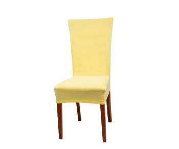 Pokrowiec na krzesło z oparciem Jersey - žólty - Rozmiar 70 x 35 cm
