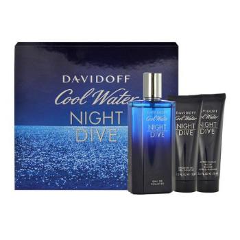 Davidoff Cool Water Night Dive zestaw Edt 125ml + 75ml Żel pod prysznic + 75ml Balsam po goleniu dla mężczyzn