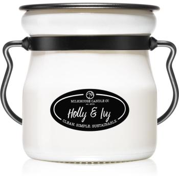 Milkhouse Candle Co. Creamery Holly & Ivy świeczka zapachowa Cream Jar 142 g