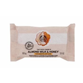 The Body Shop Almond Milk & Honey Soothing & Caring Cleansing Bar 100 g mydło w kostce dla kobiet