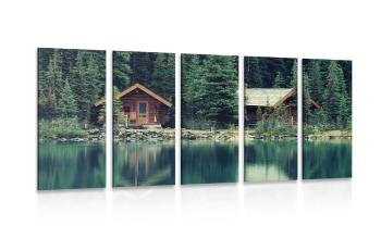5-częściowy obraz park Yoho w Kanadzie - 200x100