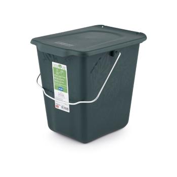 Ciemnozielony pojemnik na odpadki organiczne 7 l Greenlije – Rotho