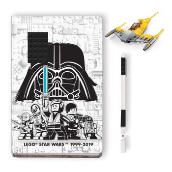 Zestaw notatnika, długopisu i zabawki LEGO® Star Wars Naboo Starfighter