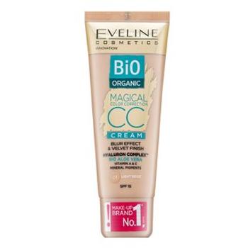 Eveline Bio Organic Magical Color Correction CC Cream 01 Light Beige przeciw niedoskonałościom skóry 30 ml