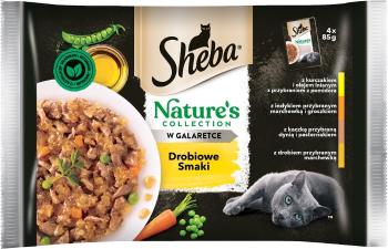 SHEBA Nature’s Collection Drobiowe Smaki karma dla dorosłych kotów w galaretce 52x85g