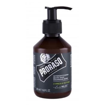 PRORASO Cypress & Vetyver Beard Wash 200 ml szampon do włosów dla mężczyzn