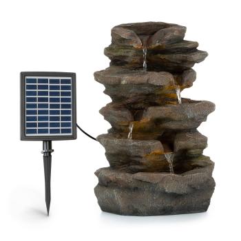 Blumfeldt Stonehenge, fontanna solarna, wodotrysk, oświetlenie LED, polyresin, bateria litowo-jonowa