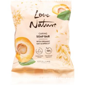 Oriflame Love Nature Organic Oat & Apricot mydło w kostce 75 g