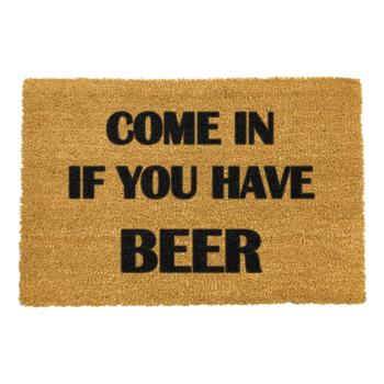 Wycieraczka z naturalnego włókna kokosowego Artsy Doormats Come Again and Bring Beer, 40x60 cm
