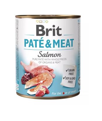 BRIT Pate&amp;Meat salmon 6 x 800 g pasztet z łososiem