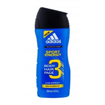 Adidas 3in1 Sport Energy 250 ml żel pod prysznic dla mężczyzn