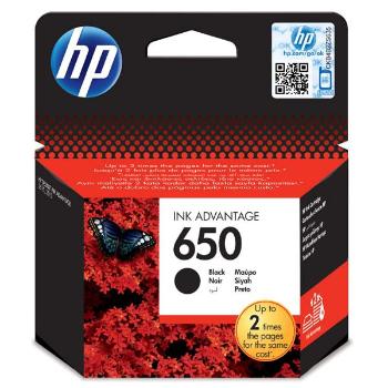 HP originální ink CZ101AE, HP 650, black, blistr, 360str., HP Deskjet Ink Advantage 2515 AiO, 3515 e-Ai0, 3545