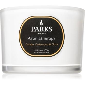 Parks London Aromatherapy Orange, Cedarwood & Clove świeczka zapachowa 80 g