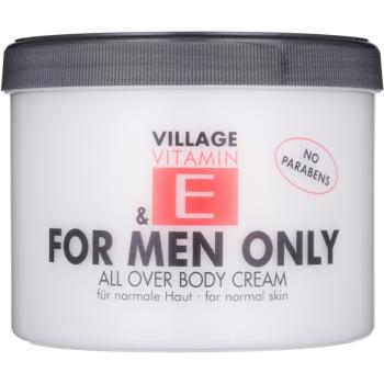 Village Vitamin E For Men Only krem do ciała dla mężczyzn bez parabenów 500 ml