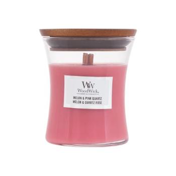 WoodWick Melon & Pink Quartz 85 g świeczka zapachowa unisex Uszkodzone opakowanie