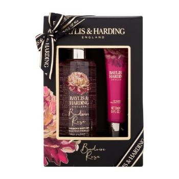 Baylis & Harding Boudoire Rose Gift Set zestaw Spray do ciała 95 ml + błyszczyk do ust 12 ml dla kobiet