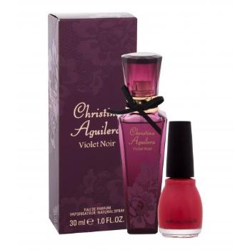 Christina Aguilera Violet Noir zestaw EDP 30 ml + lakier do paznokci dla kobiet