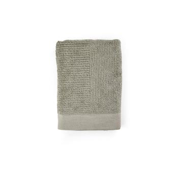 Zielonoszary bawełniany ręcznik kąpielowy 140x70 cm Classic − Zone