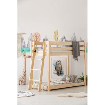 Piętrowe łóżko dziecięce z drewna sosnowego 90x200 cm CLPB – Adeko