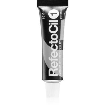 RefectoCil Eyelash and Eyebrow farbka do brwi i rzęs odcień 1 Pure Black 15 ml