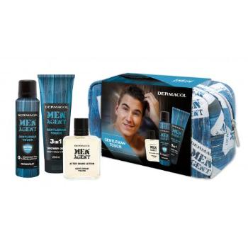 Dermacol Men Agent Gentleman Touch 3in1 zestaw Żel pod prysznic 250 ml + Dezodorant 150 ml + Woda po goleniu 100 ml + Kosmetyczka dla mężczyzn