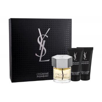 Yves Saint Laurent L´Homme zestaw Edt 60ml + 50ml Balsam po goleniu + 50ml Żel pod prysznic dla mężczyzn