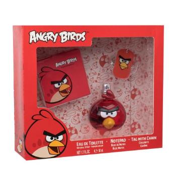 Angry Birds Angry Birds Red Bird zestaw Edt 50 ml + Notes + Breloczek dla dzieci Uszkodzone pudełko