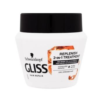 Schwarzkopf Gliss Total Repair 2-in-1 Replenish Treatment 300 ml maska do włosów dla kobiet