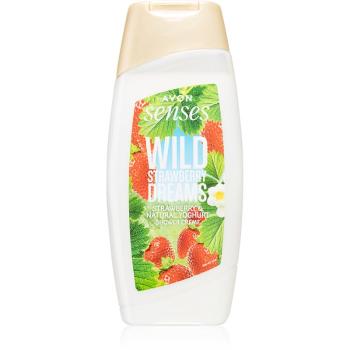 Avon Senses Wild Strawberry Dreams delikatny żel pod prysznic o zapachu truskawek 250 ml