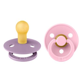 BIBS® Dummy Colour Baby Pink/Lavender 0-6 miesięcy, 2 szt.