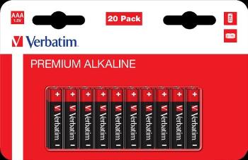 Bateria alkaliczna VERBATIM AAA 20 sztuk / LR03