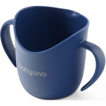 BabyOno Be Active Flow Ergonomic Training Cup kubek z uchwytami Dark Blue 120 ml
