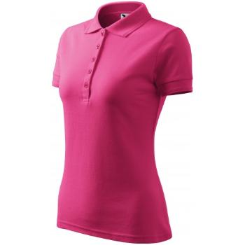 Damska elegancka koszulka polo, purpurowy, L