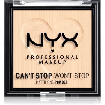 NYX Professional Makeup Can't Stop Won't Stop Mattifying Powder puder matujący odcień 01 Fair 6 g