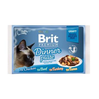BRIT Premium Gravy fillet Dinner plate Saszetki w sosie dla kotów, mix smaków 52 x 85 g