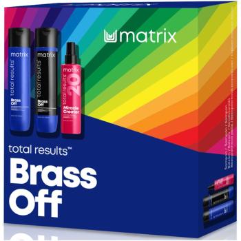 Matrix Total Results Brass off zestaw upominkowy (szampon neutralizujący rude odcienie)