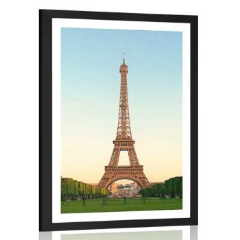 Plakat z passe-partout symbol Paryża - 20x30 silver