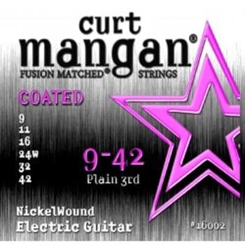 Curt Mangan 9-42 Nickel Wound Coated Struny Do Gitary Elektrycznej