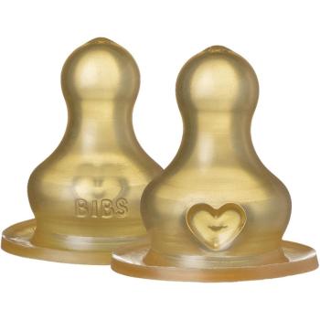 BIBS Baby Glass Bottle Latex Nipple smoczek do butelki Medium Flow 2 szt.