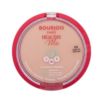 BOURJOIS Paris Healthy Mix Clean & Vegan Naturally Radiant Powder 10 g puder dla kobiet 03 Rose Beige