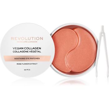 Revolution Skincare Rose Gold Vegan Collagen maska hydrożel wokół oczu o działaniu uspokajającym 60 szt.