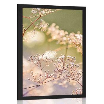 Plakat martwa natura z kwiatów - 60x90 silver