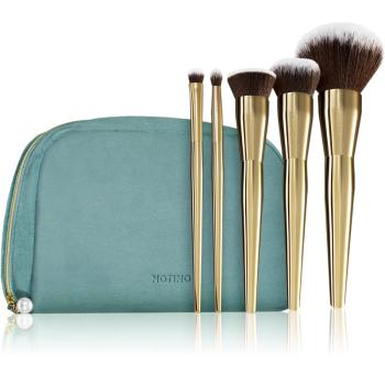 Notino Grace Collection Make-up brush set with cosmetic bag Zestaw pędzli z etui