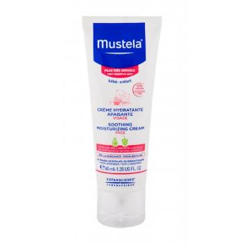 Mustela Bébé Soothing Moisturizing Face Cream 40 ml krem do twarzy na dzień dla dzieci Uszkodzone pudełko