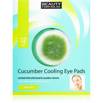 Beauty Formulas Clear Skin Cucumber Cooling maseczka regenerująca do oczu 12 szt.
