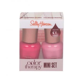 Sally Hansen Color Therapy zestaw Lakier do paznokci 5 ml + Lakier do paznokci 270 Mauve Mantra 5 ml W Uszkodzone pudełko 290 Pampered In Pink