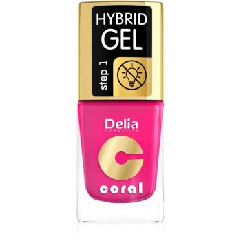 Delia Cosmetics Coral Nail Enamel Hybrid Gel żelowy lakier do paznokci odcień 03 11 ml