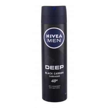 Nivea Men Deep Black Carbon 48H 150 ml antyperspirant dla mężczyzn uszkodzony flakon