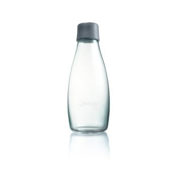 Szara butelka ze szkła ReTap, 500 ml