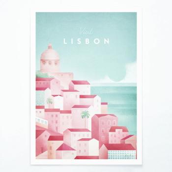 Plakat Travelposter Lizbona, 30 x 40 cm